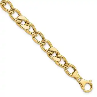 Walmart Primal Gold 14 Karat Yellow Gold Fancy Link Men's Bracelet offer