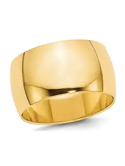 Walmart Mens 14K Yellow Gold 12mm Polished Wedding Band Ring offer