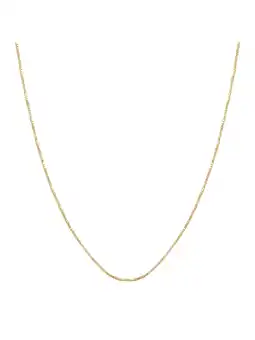 Walmart Women's Welry 0.55 mm Classic Box Chain Necklace in 10kt Yellow Gold, 17 + 2 offer