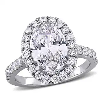 Walmart Created Forever Women's 3 7/8 CT Lab Created Diamond 14K White Gold Engagement Ring (G-H, VS1-VS2) offer