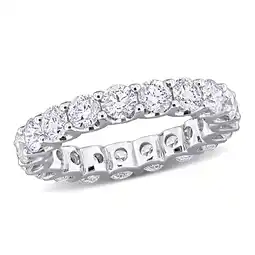 Walmart Created Forever Women's 4 CT Lab Created Diamond 14K White Gold Eternity Ring (G-H, VS1-VS2) offer