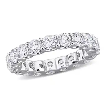 Walmart Created Forever Women's 4 CT Lab Created Diamond 14K White Gold Eternity Ring (G-H, VS1-VS2) offer