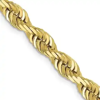 Walmart Primal Gold 10 Karat Yellow Gold 5.0mm Diamond-cut Quadruple Rope Chain offer