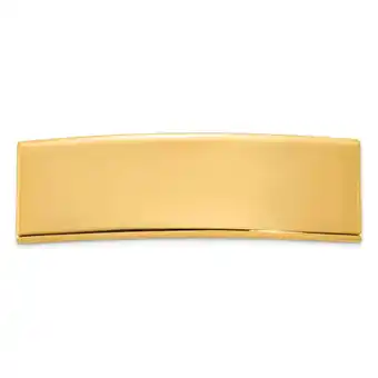 Walmart Finest Gold 48 x 14 x 2 mm 14K Yellow Gold ID Plate Pendant offer