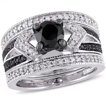 Walmart Everly Women's Diamond Sterling Silver Bridal Set offer