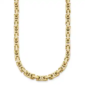 Walmart Diamond2Deal 14K Yellow Gold Polished 5mm Fancy Link Necklace for Women 30 offer
