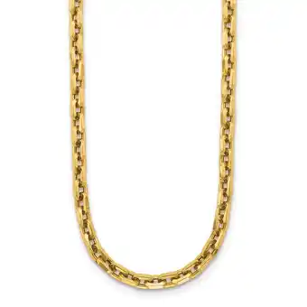Walmart Diamond2Deal 14K Yellow Gold Polished 6.5mm Fancy Link Necklace for Women 30 offer