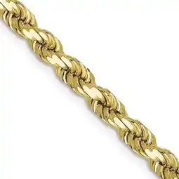 Walmart Finest Gold 10K Yellow Gold 4.5 mm Diamond-Cut 24 in. Rope Chain offer