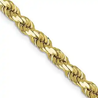 Walmart Finest Gold 10K Yellow Gold 4.5 mm Diamond-Cut 24 in. Rope Chain offer