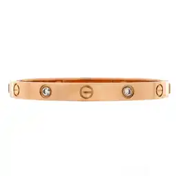 Walmart Pre-Owned Love 4 Diamond Bracelet 18K Rose Gold with Diamonds offer