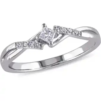 Walmart Everly Women's Diamond 10K White Gold Engagement Ring offer