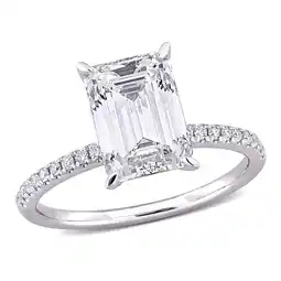 Walmart Created Forever Women's 3 1/10 CT Lab Created Diamond 14K White Gold Bridal Ring (G-H, VS1-VS2) offer
