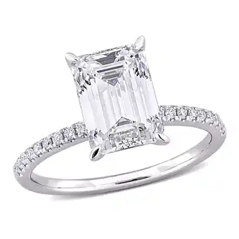 Walmart Created Forever Women's 3 1/10 CT Lab Created Diamond 14K White Gold Bridal Ring (G-H, VS1-VS2) offer