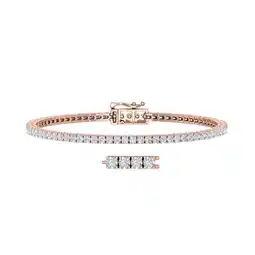 Walmart 2 Carat Diamond Tennis Bracelet in 10K Rose Gold (7.5 Inch) offer