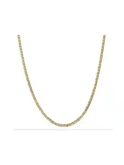 Walmart 14K Yellow Gold Concave 3mm Necklace Anchor Chain 20 Inches offer