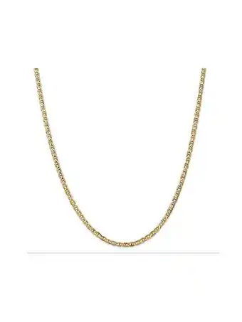 Walmart 14K Yellow Gold Concave 3mm Necklace Anchor Chain 20 Inches offer