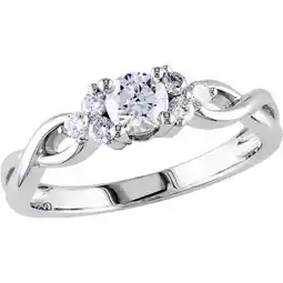 Walmart Everly Women's Diamond 14K White Gold Engagement Ring offer