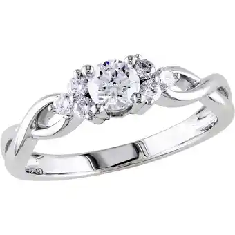 Walmart Everly Women's Diamond 14K White Gold Engagement Ring offer