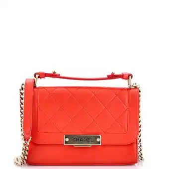Walmart Pre-Owned Label Click Flap Bag Quilted Calfskin Small By Rebag offer