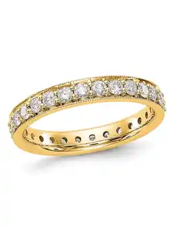 Walmart 1.00 Carat (Ctw Color H-I, I1-I2) Diamond Eternity Wedding Band Ring in 14K Yellow Gold offer