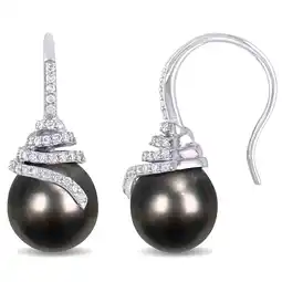 Walmart Everly Women's Diamond 14k White Gold Earrings offer