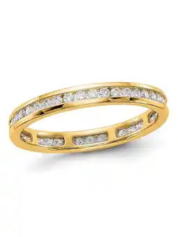 Walmart 1/2 Carat (Ctw H-I, I1-I2) Diamond Eternity Wedding Band Ring in 14K Yellow Gold offer