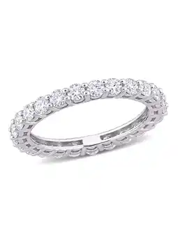Walmart Everly Women's Created Moissanite 10k White Gold Ring offer
