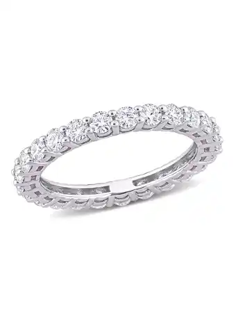 Walmart Everly Women's Created Moissanite 10k White Gold Ring offer