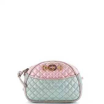 Walmart Pre-Owned Trapuntata Camera Shoulder Bag Quilted Laminated Leather Mini by Rebag offer