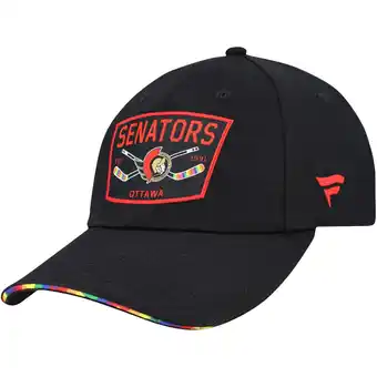 Walmart Men's-Fanatics Black Ottawa Senators HIFE Adjustable Hat offer