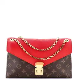 Walmart Pre-Owned Pallas Chain Shoulder Bag Monogram Canvas and Calfskin By Rebag offer