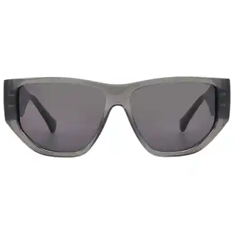 Walmart Ferragamo Dark Grey Geometric Unisex Sunglasses SF1077S 020 56 offer