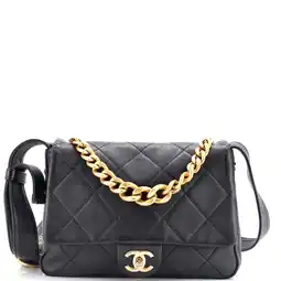 Walmart Pre-Owned Easy Mood Flap Bag Quilted Calfskin Medium By Rebag offer