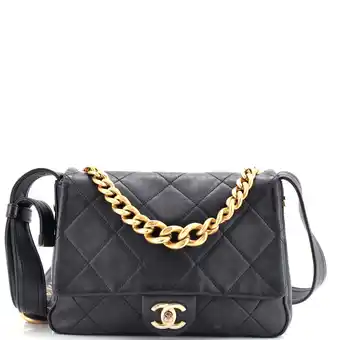 Walmart Pre-Owned Easy Mood Flap Bag Quilted Calfskin Medium By Rebag offer