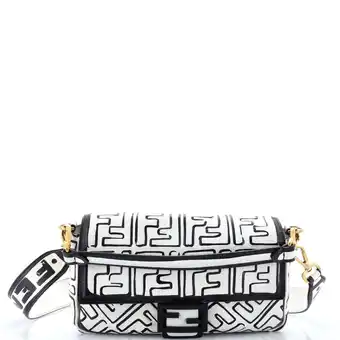 Walmart Pre-Owned Baguette NM Bag Joshua Vides Zucca Embossed Leather Medium By Rebag offer