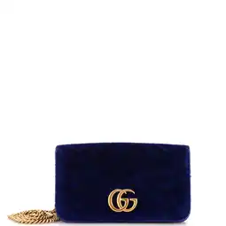 Walmart Pre-Owned GG Marmont Chain Flap Bag Matelasse Velvet Mini By Rebag offer