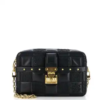 Walmart Pre-Owned Troca Handbag Damier Quilted Lambskin PM By Rebag offer