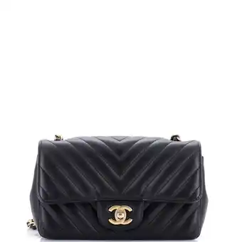 Walmart Pre-Owned Classic Single Flap Bag Chevron Lambskin Mini By Rebag offer