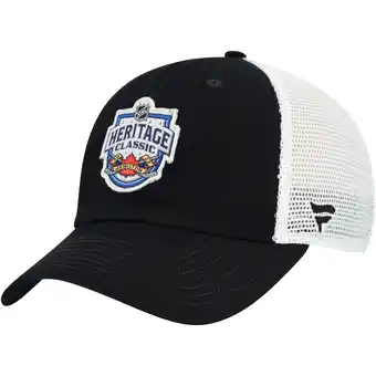 Walmart Men's-Fanatics Black/White Heritage Classic Adjustable Trucker Hat offer