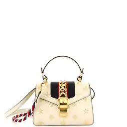 Walmart Pre-Owned Sylvie Top Handle Bag Printed Leather Mini By Rebag offer