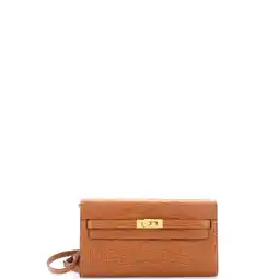 Walmart Pre-Owned Kelly To Go Wallet Alligator By Rebag offer