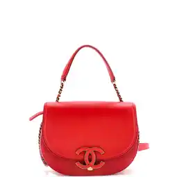 Walmart Pre-Owned Coco Curve Flap Messenger Calfskin and Quilted Goatskin Small By Rebag offer