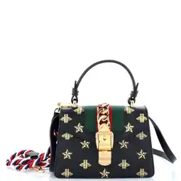 Walmart Pre-Owned Sylvie Top Handle Bag Printed Leather Mini by Rebag offer