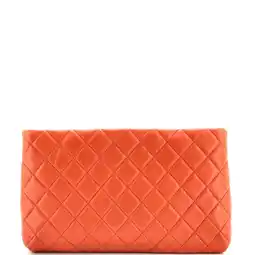 Walmart Pre-Owned Square Timeless Clutch Quilted Lambskin By Rebag offer