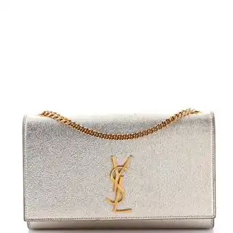 Walmart Pre-Owned Classic Monogram Crossbody Bag Metallic Leather Medium By Rebag offer
