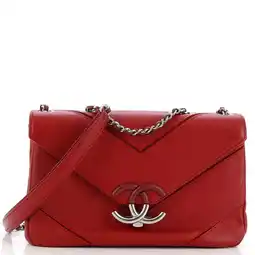 Walmart Pre-Owned Macro Flap Bag Chevron Caviar Large By Rebag offer