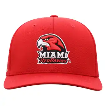 Walmart Men's-Top of the World Red Miami University RedHawks Reflex Performance Flex Hat offer
