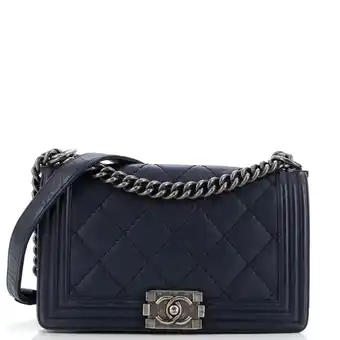 Walmart Pre-Owned Stitch Boy Flap Bag Quilted Calfskin Old Medium by Rebag offer