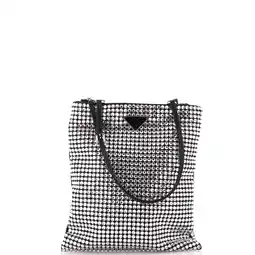 Walmart Pre-Owned Convertible Open Tote Crystal Embellished Satin Mini by Rebag offer