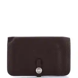Walmart Pre-Owned Dogon Duo Combined Wallet Leather By Rebag offer